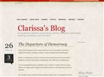Clarissa's Blog
