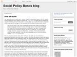 Social Policy Bonds blog