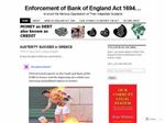 Enforcement of Bank of England Act 1694